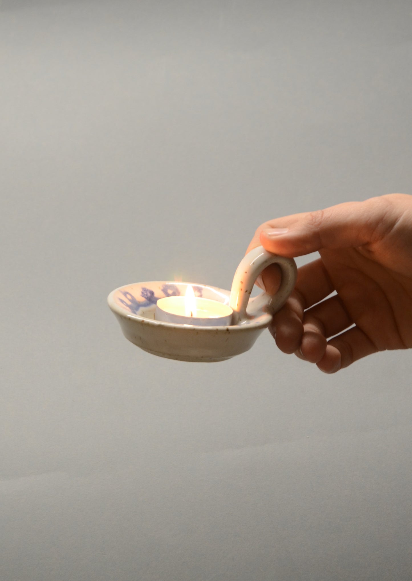 Teelichthalter mit Henkel