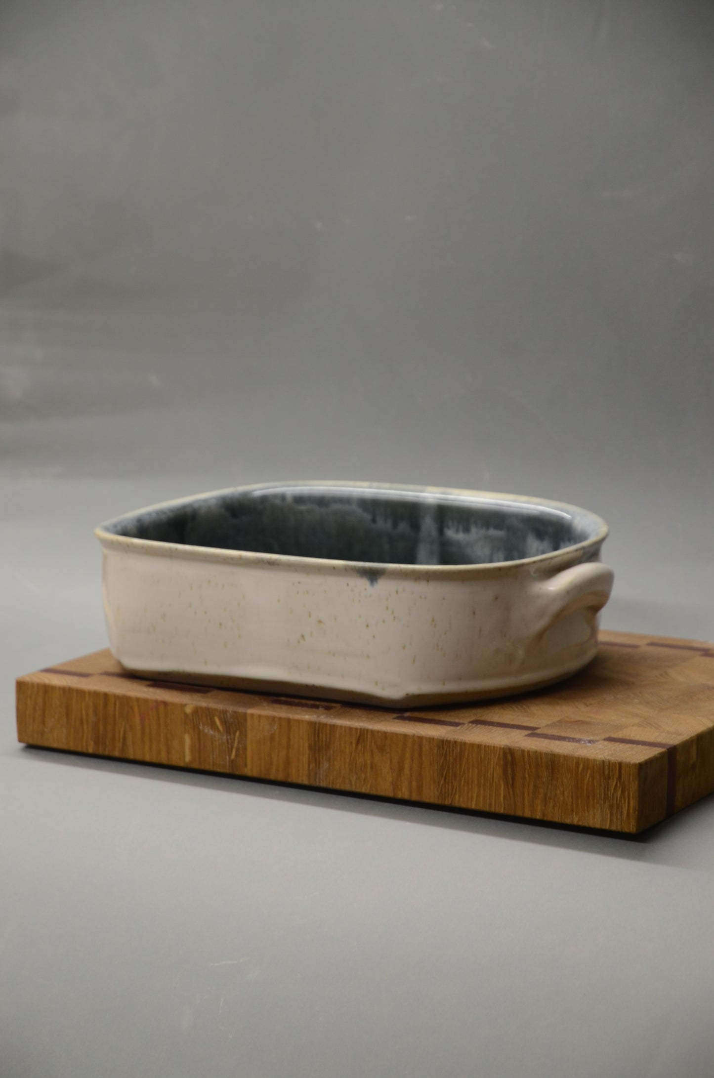 Auflaufform - blau innen