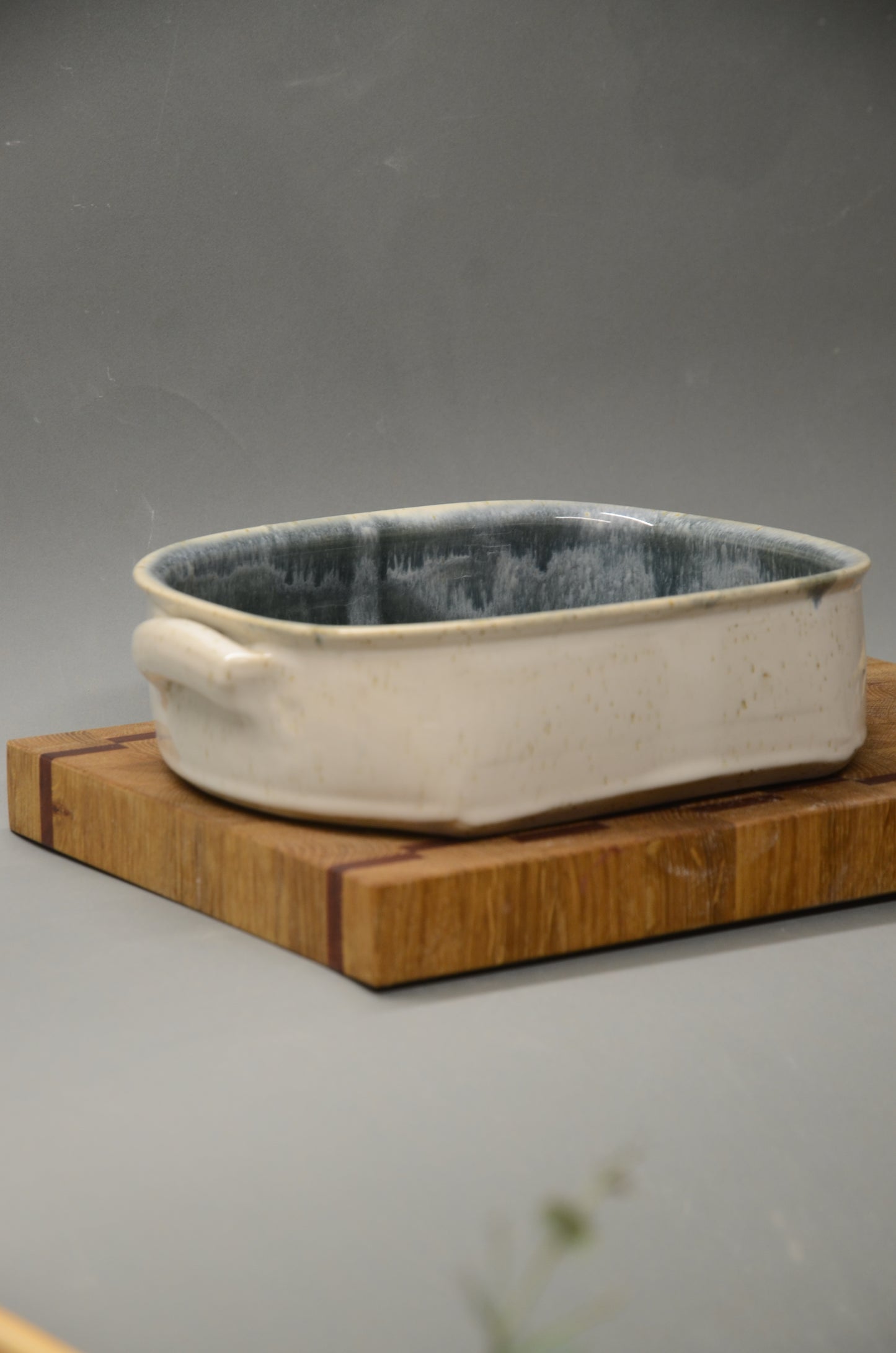 Auflaufform - blau innen